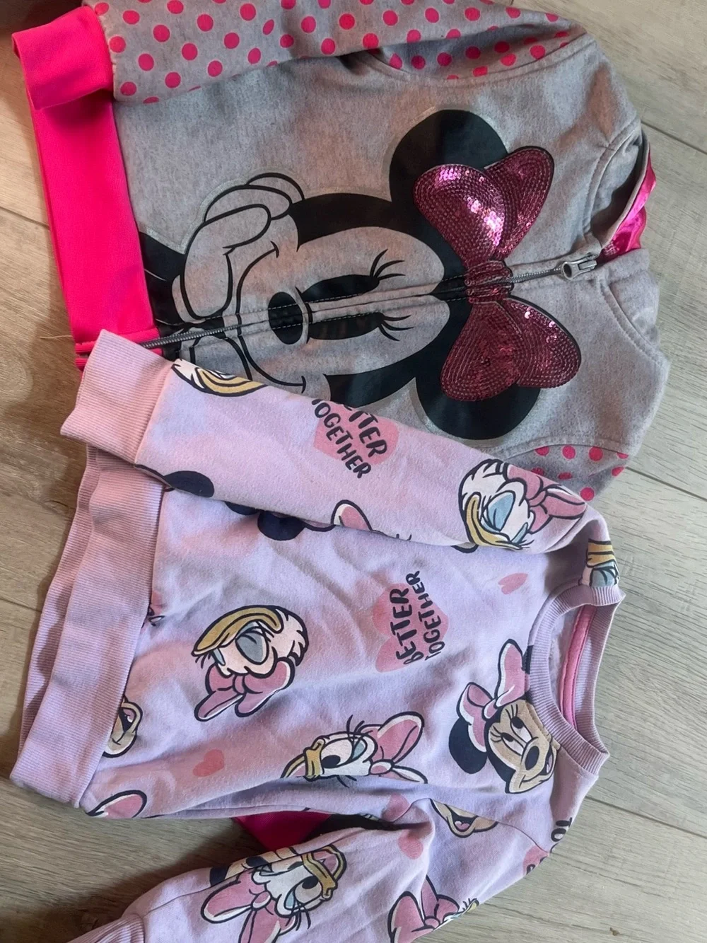 4T Toddler Girls Winter Sweater Bundle:Nike, Minnie Mouse